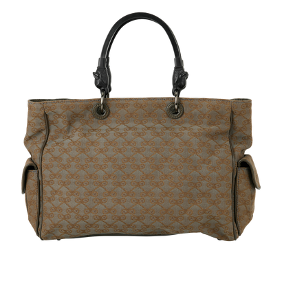 Monogram Tote, &pound;120, Handbags, Khaki, Canvas, Front view